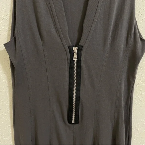 RtA Bandit Dress Jersey Knit Midi Faded Grey - Picture 9 of 12